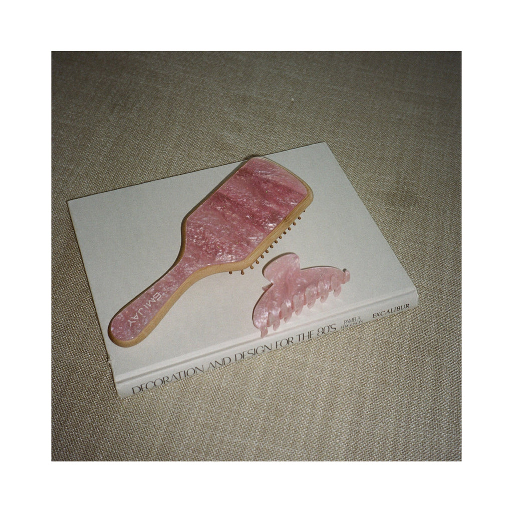 Emi Jay Bamboo Paddle Brush / Pink Sugar