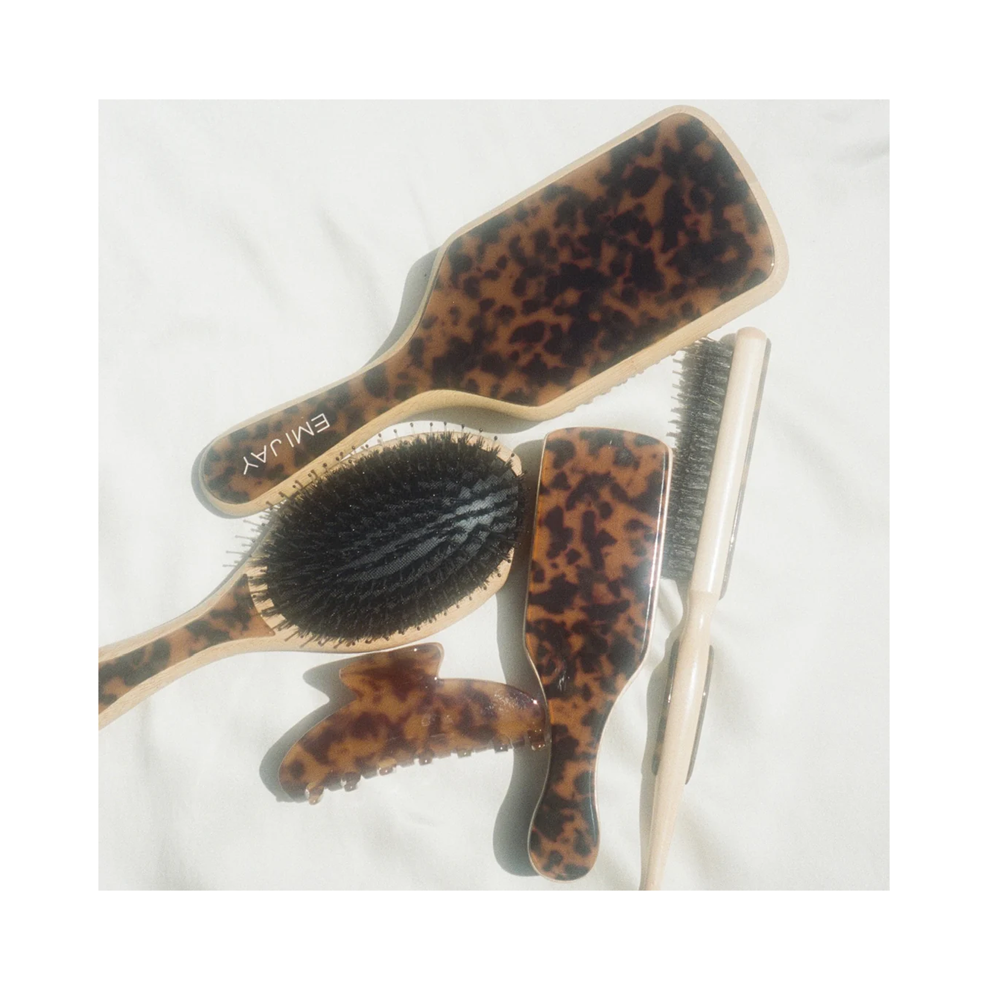Emi_Jay_Mini_Boar_Bristle_Brush_tortoise / Tortoise
