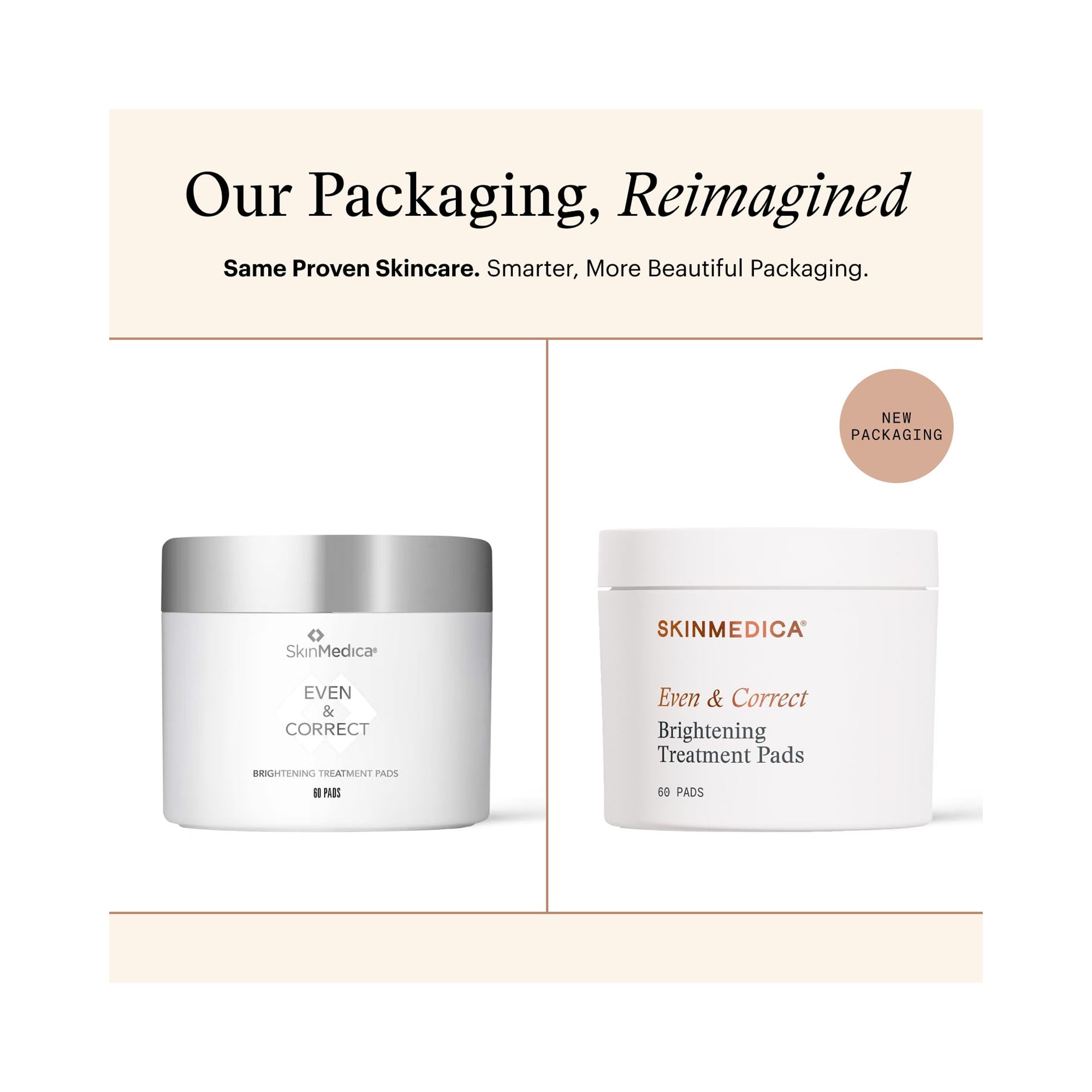 SkinMedica Even & Correct Brightening Treatment Pads 60 Pads / 60CT