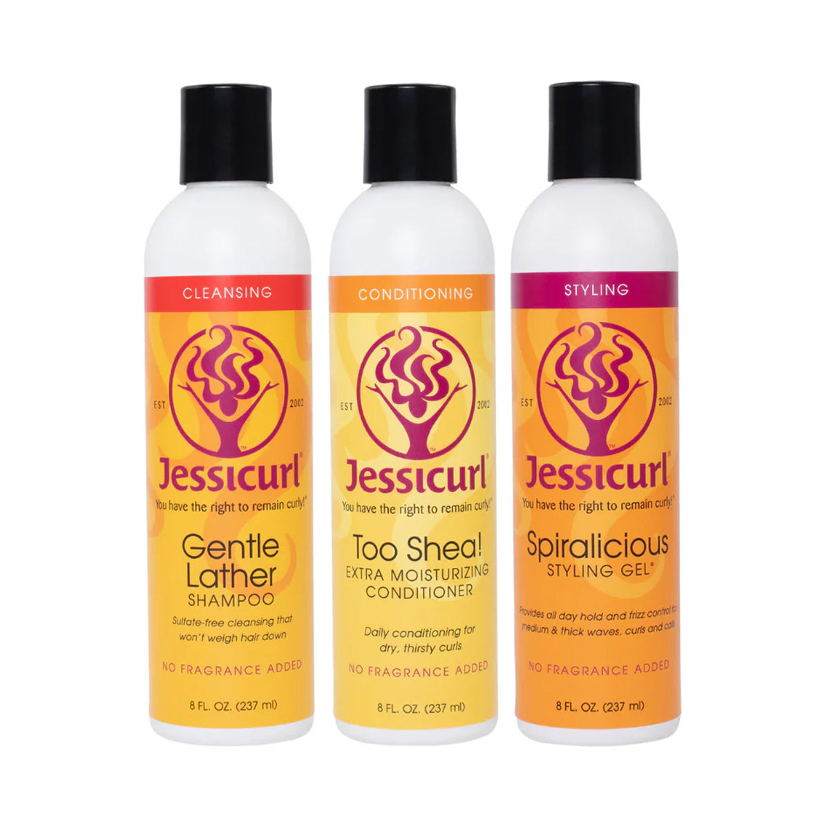 Jessicurl Fan Favorites Collection - Fragrance Free / 8OZ