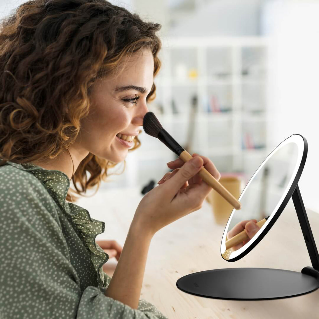 Fancii Abigail Rechargeable Travel Mirror / BLACK thumbnail 5