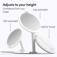 Fancii Abigail Rechargeable Travel Mirror / WHITE