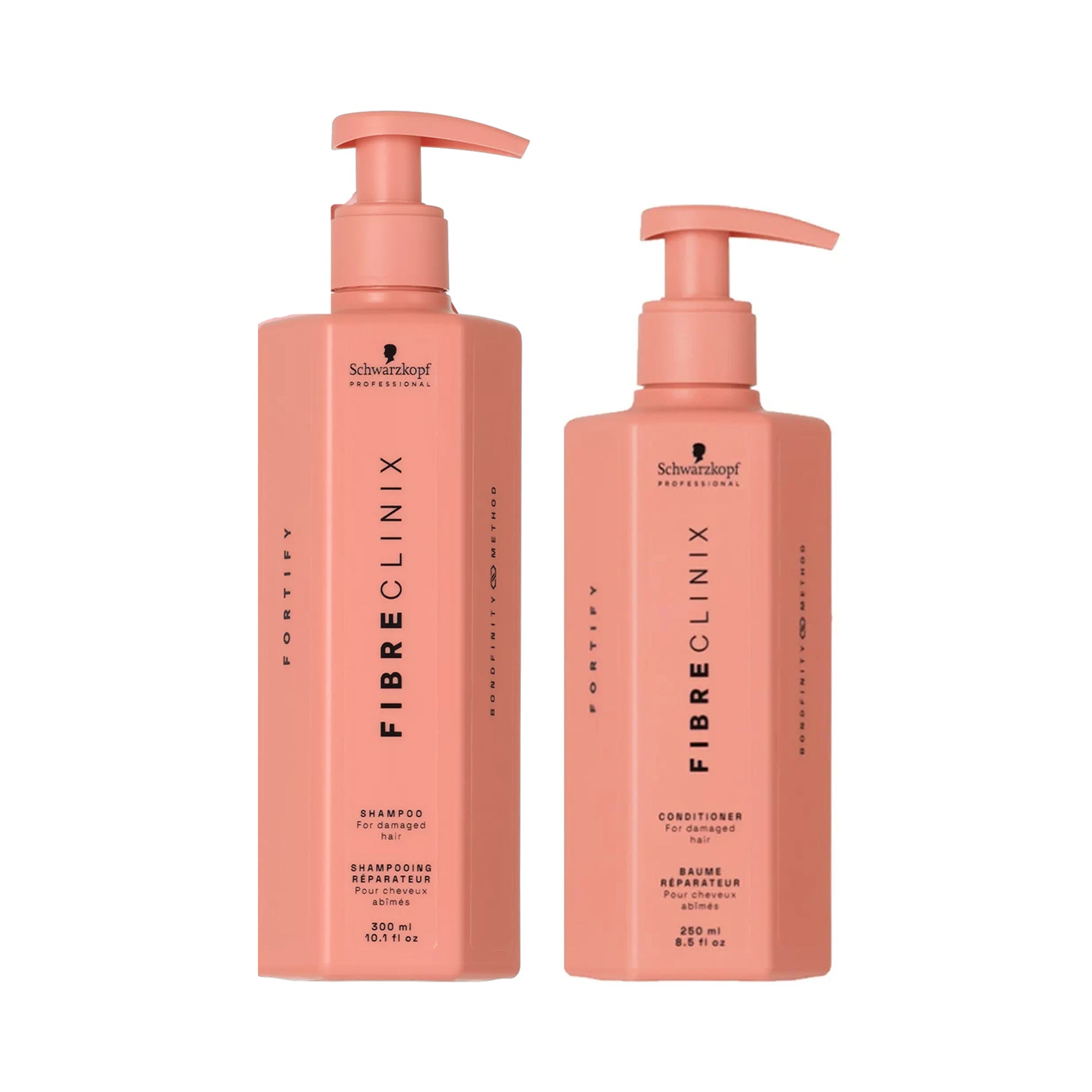 Schwarzkopf Professional Fibre Clinix Tribond Fortify Shampoo 10oz and Conditioner 8oz Duo / 10oz/8oz