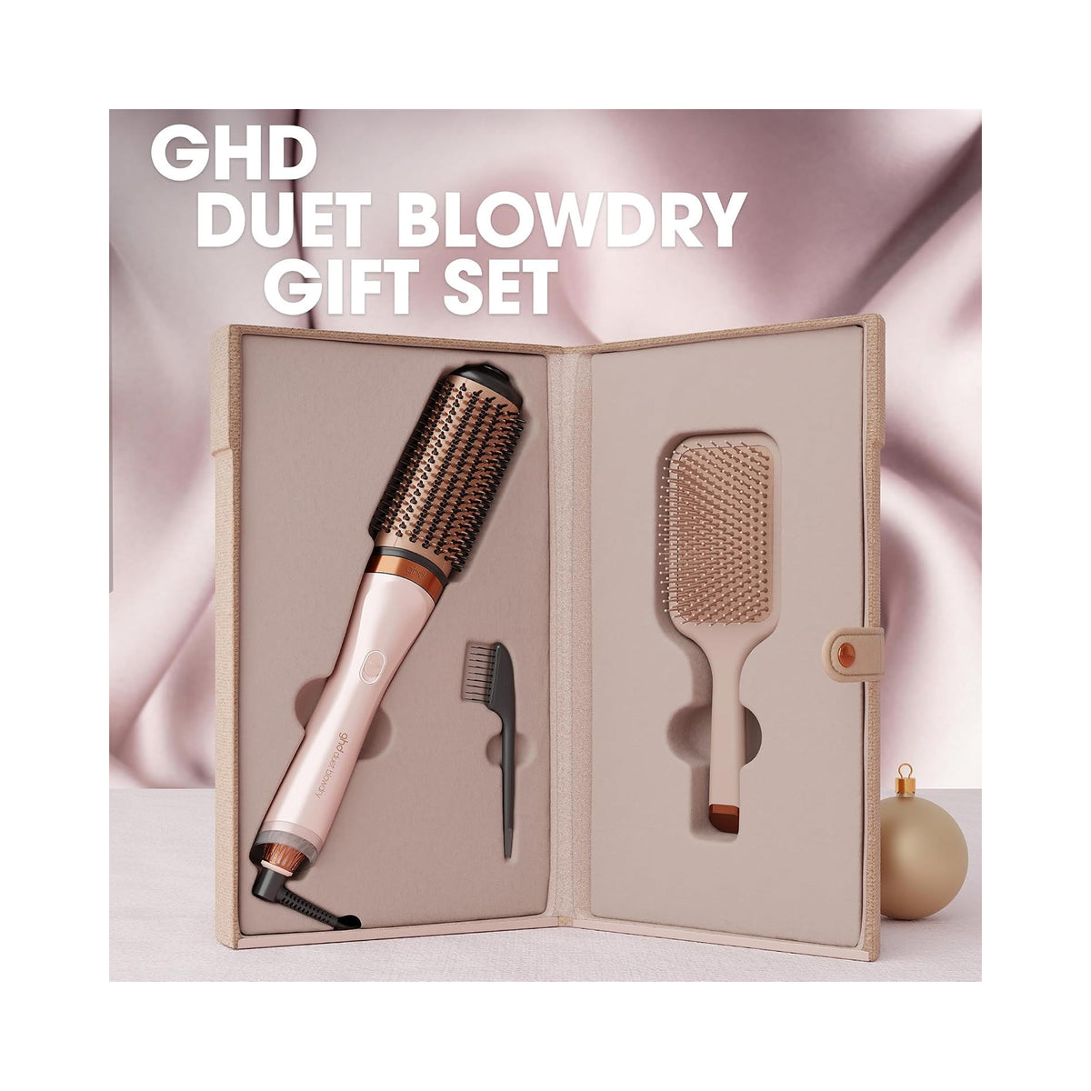 GHD Duet Blowdry Hair Dryer Brush Gift Set In Cashmere Beige, image 46181778358422