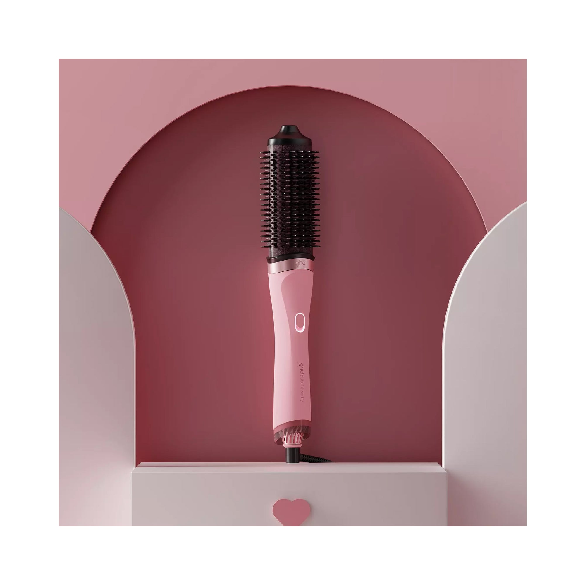 GHD Duet Blowdry Hair Dryer Brush - Limited Edition Dusted Pink