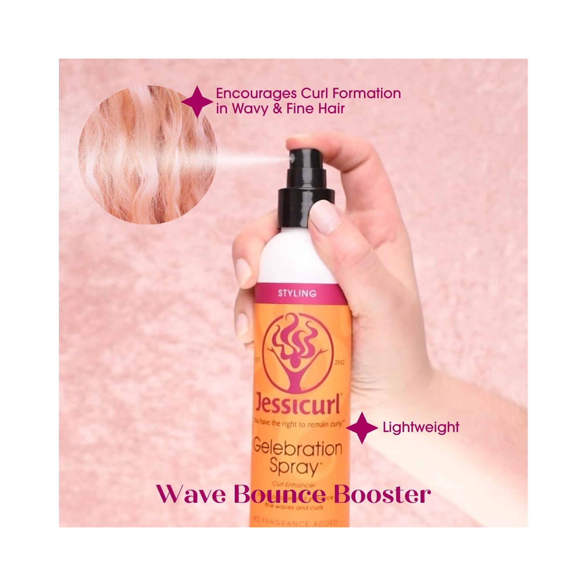 Jessicurl Confident Curls Styling Solution + Gelebration Spray Curl Enhancer Duo / 8OZ