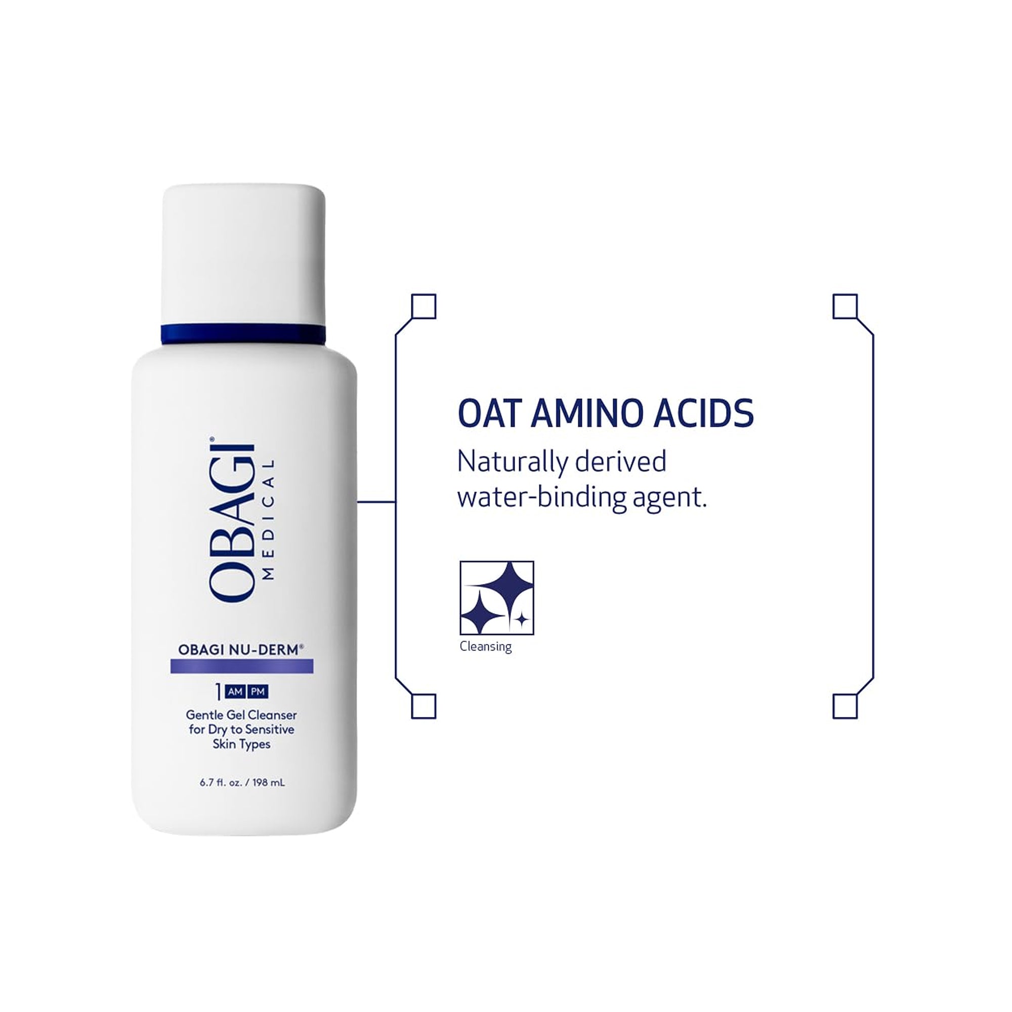 Obagi Nu-Derm Gentle Gel Cleanser #1 / 6.7OZ