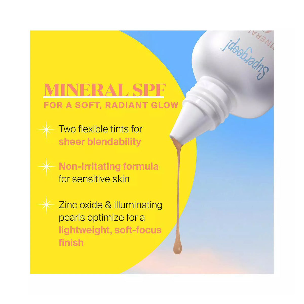 Supergoop! Mineral Glowscreen Soft-Radiance Drops SPF 40 / Golden Hour