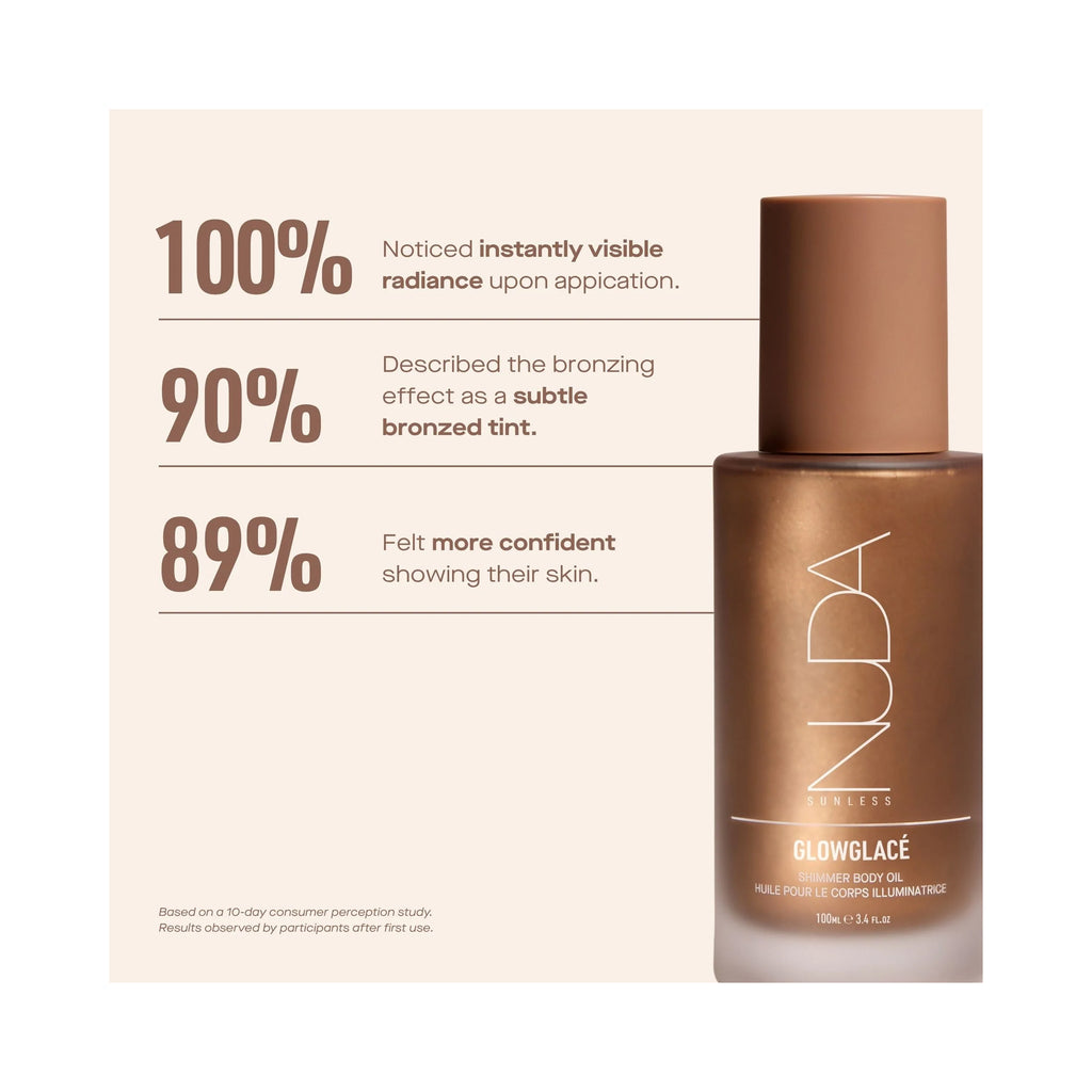 NUDA GlowGlace Shimmer Body Oil / 3.4OZ