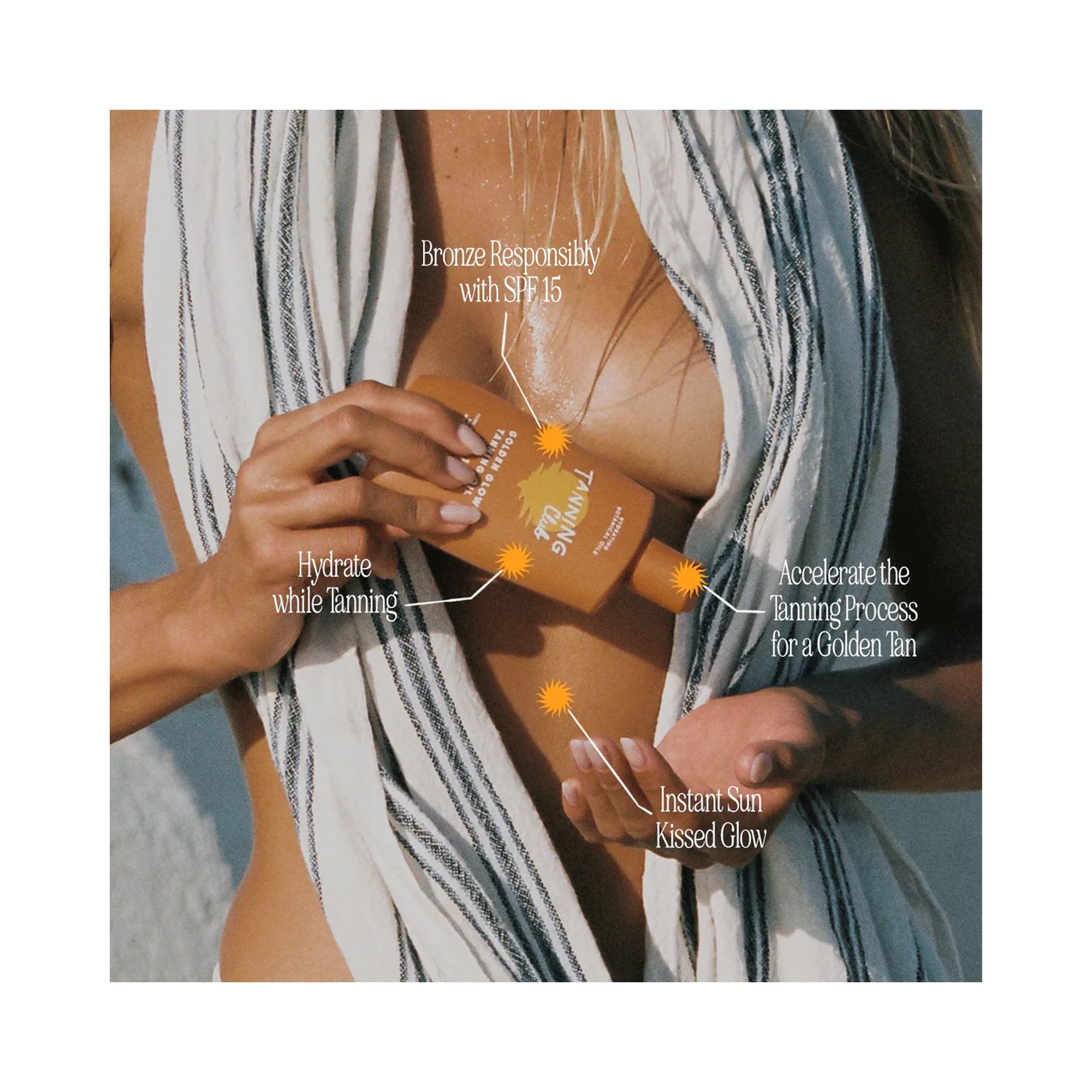 Tanning Club Golden Glow Tanning Oil SPF 15 / 5.07OZ