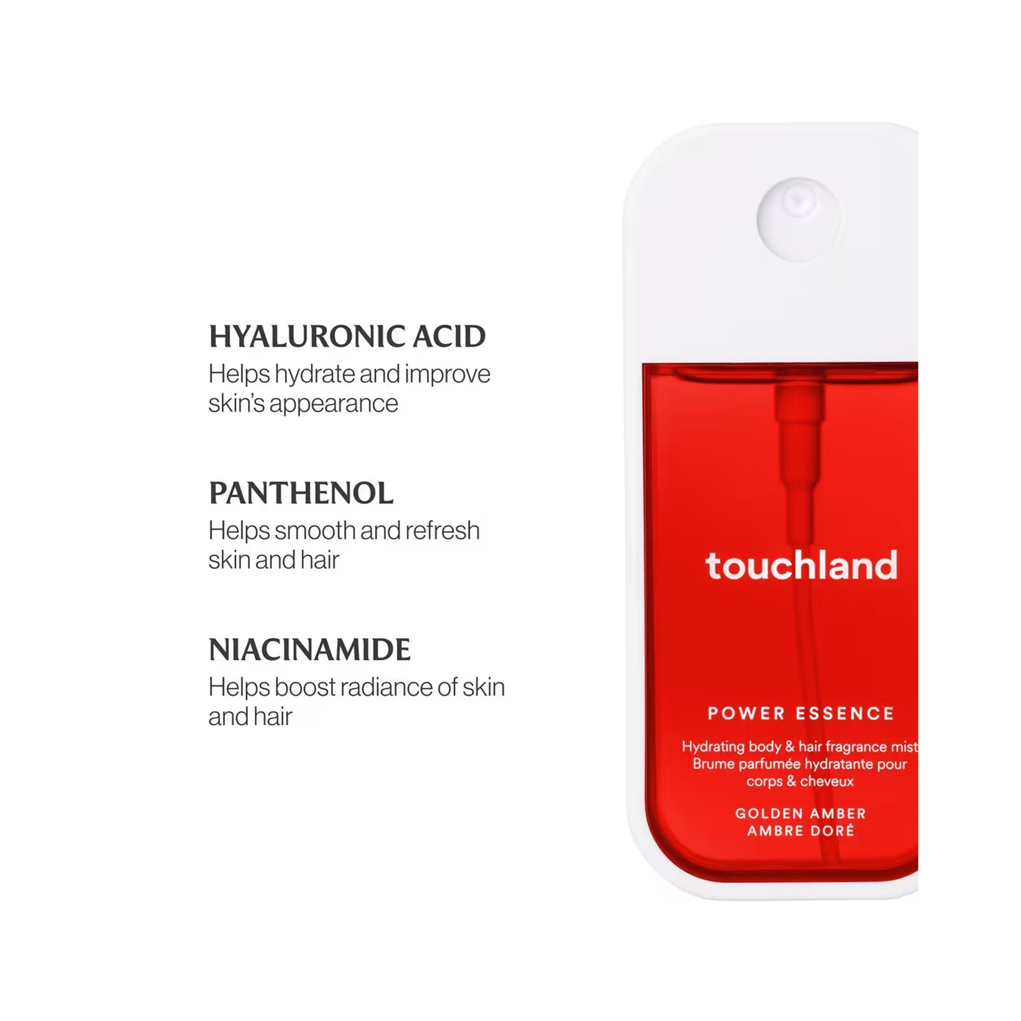 Touchland Power Essence Body & Hair Fragrance Mist Rich Pistachio / Golden Amber