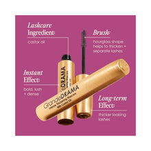 GrandeDRAMA Intense Thickening Mascara with Castor Oil / Black