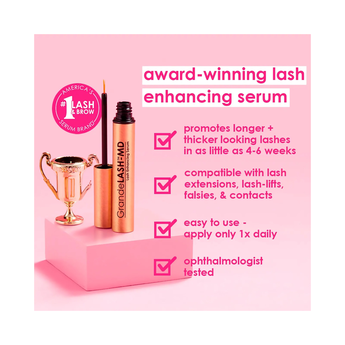 GrandeLASH-MD Lash Enhancing Serum 1ml / 1ml, image 30947784589462
