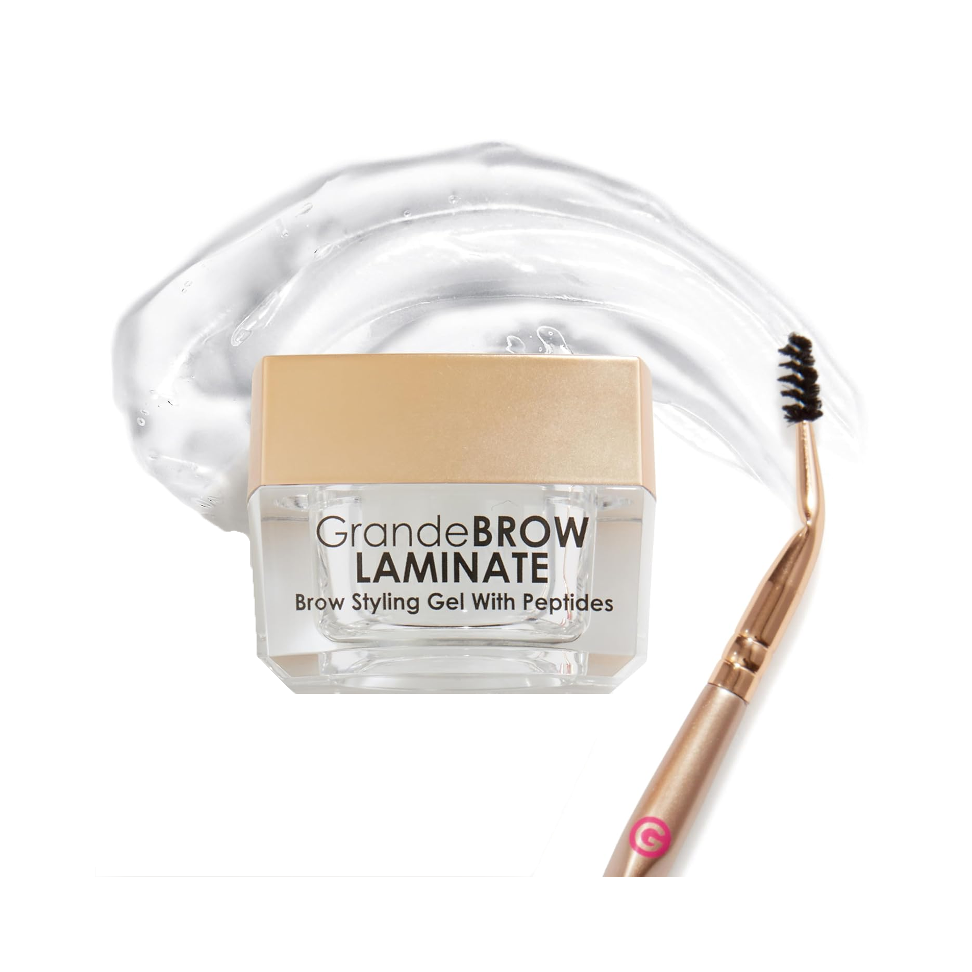 Grande Grandebrow-Laminate Brow Stying Gel With Peptides / CLEAR / swatch
