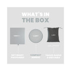 LUNA London COMPACT 2.0 7X 1X Magnifying LED Compact Mirror / CHALK GREY