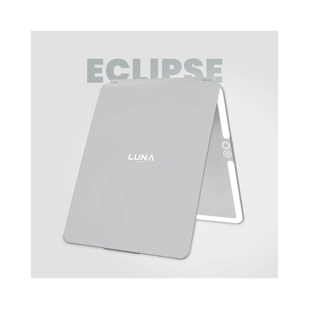 LUNA London ECLIPSE Rechargeable LED Travel Mirror with 3 Light Modes / CHALK GREY thumbnail 28