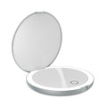 LUNA London COMPACT 2.0 7X 1X Magnifying LED Compact Mirror / CHALK GREY