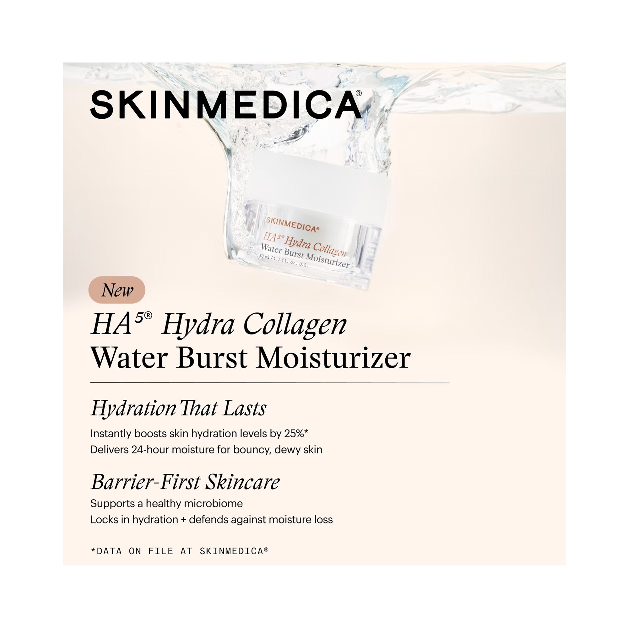 SkinMedica HA5 Hydra Collagen Water Burst Moisturizer / 1.7OZ