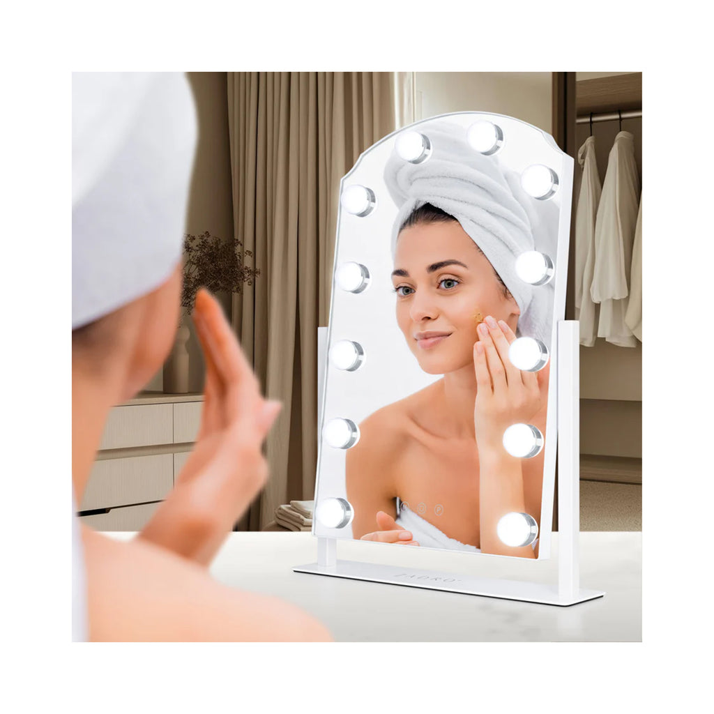 Zadro Scalloped Edge Hollywood LED Vanity Mirror / CHOCOLATE - HLS1217CH