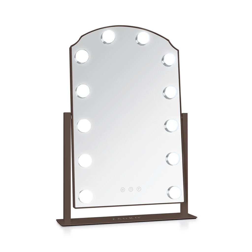 Zadro Scalloped Edge Hollywood LED Vanity Mirror / CHOCOLATE - HLS1217CH