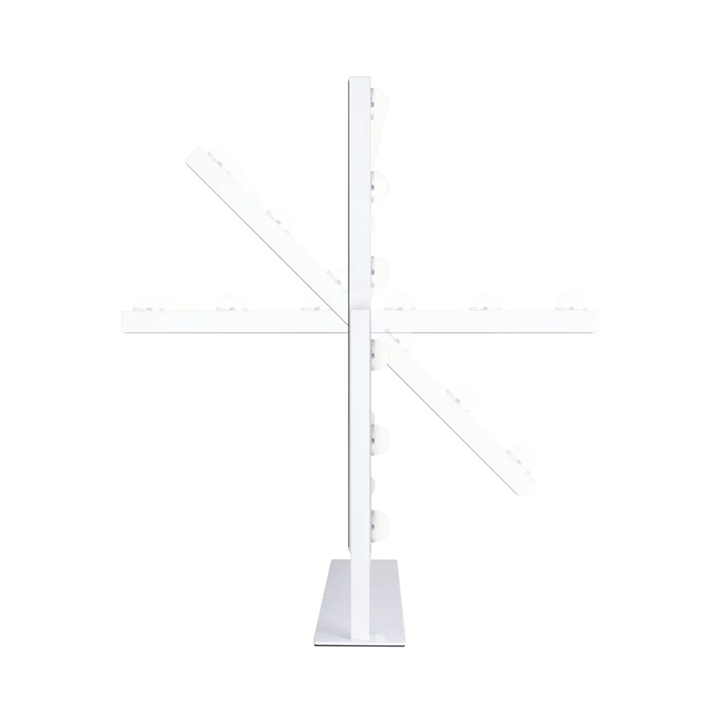 Zadro 15 Led Light Bulb Vertical Hollywood Makeup Mirror 18" x 21" / White