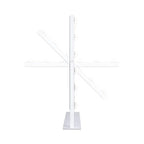 Zadro 15 Led Light Bulb Vertical Hollywood Makeup Mirror 18" x 21" / White