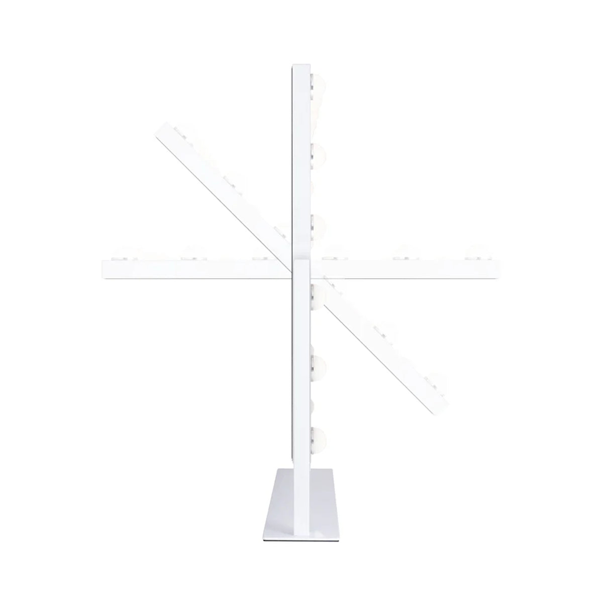 Zadro 15 Led Light Bulb Vertical Hollywood Makeup Mirror 18" x 21" / White