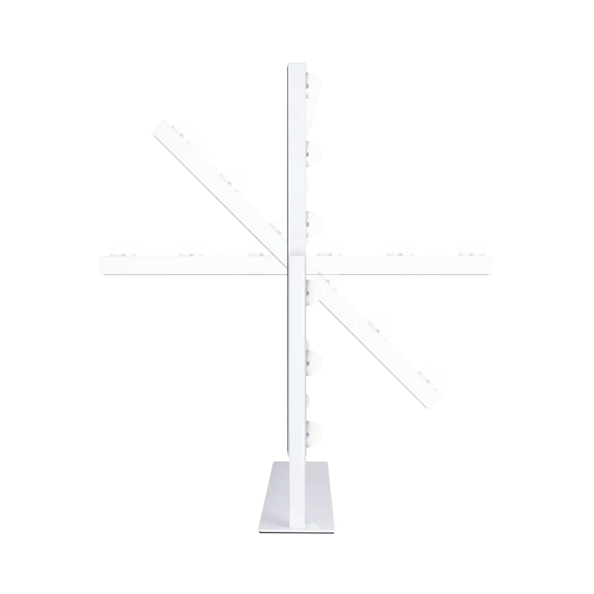 Zadro 15 Led Light Bulb Vertical Hollywood Makeup Mirror 18" x 21" / White