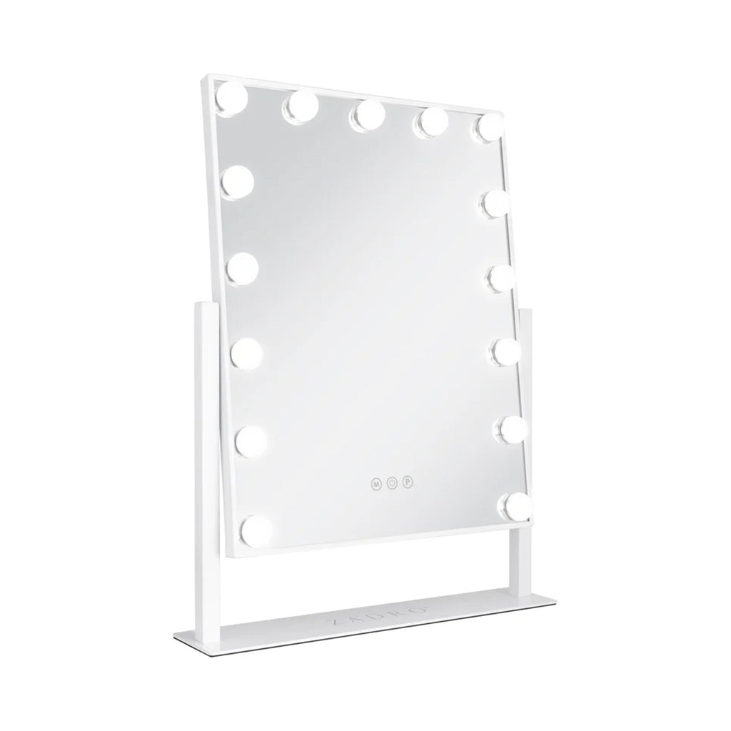 Zadro 15 Led Light Bulb Vertical Hollywood Makeup Mirror 18" x 21" / White