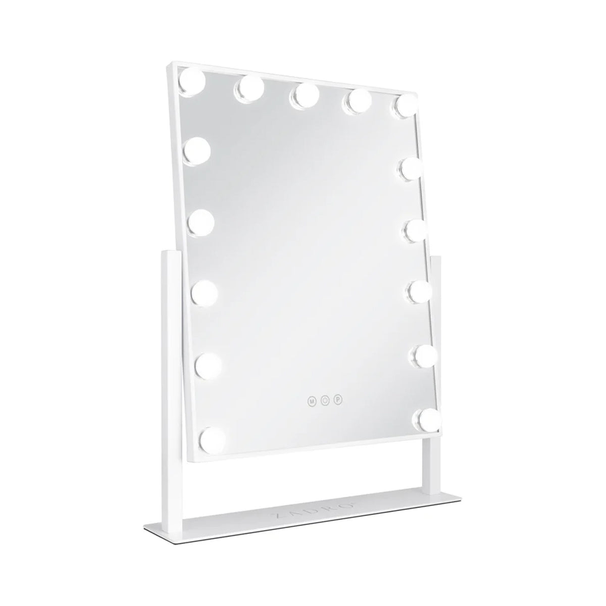 Zadro 15 Led Light Bulb Vertical Hollywood Makeup Mirror 18" x 21" / White