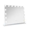 Zadro 15 Led Light Bulb Horizontal Hollywood Makeup Mirror 25" x 20” / White