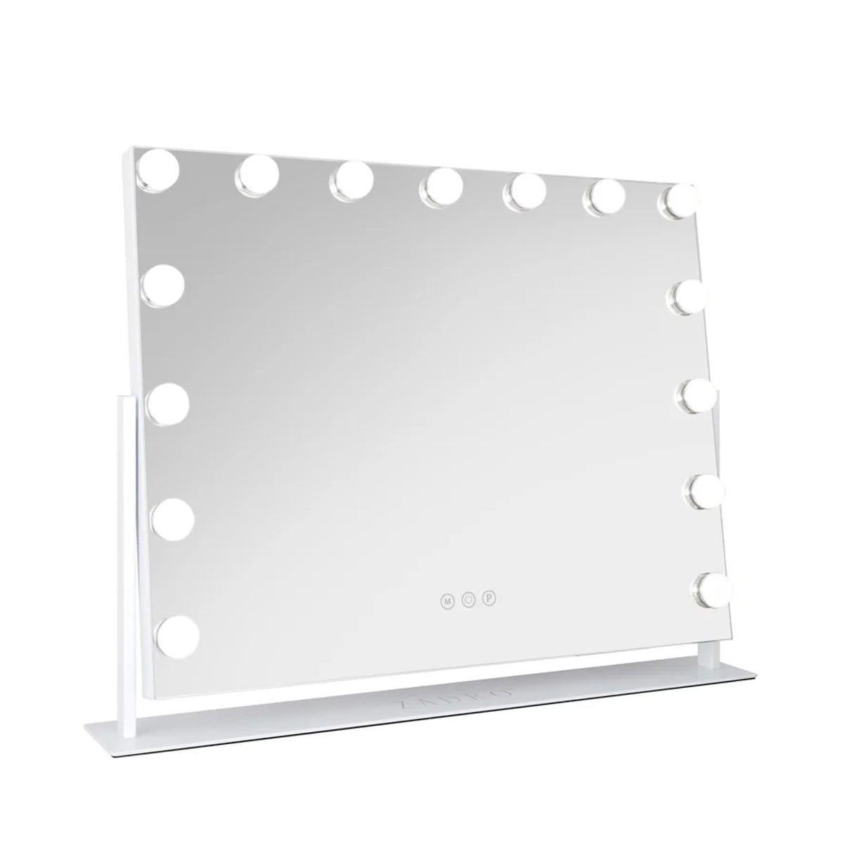 Zadro 15 Led Light Bulb Horizontal Hollywood Makeup Mirror 25" x 20” / White