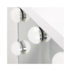 Zadro 9 Led Light Bulb Hollywood Vertical Makeup Mirror 12" x 14" / White