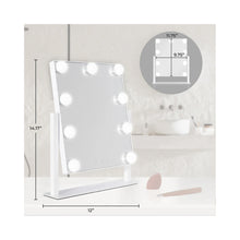 Zadro 9 Led Light Bulb Hollywood Vertical Makeup Mirror 12