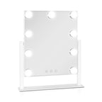 Zadro 9 Led Light Bulb Hollywood Vertical Makeup Mirror 12" x 14" / White