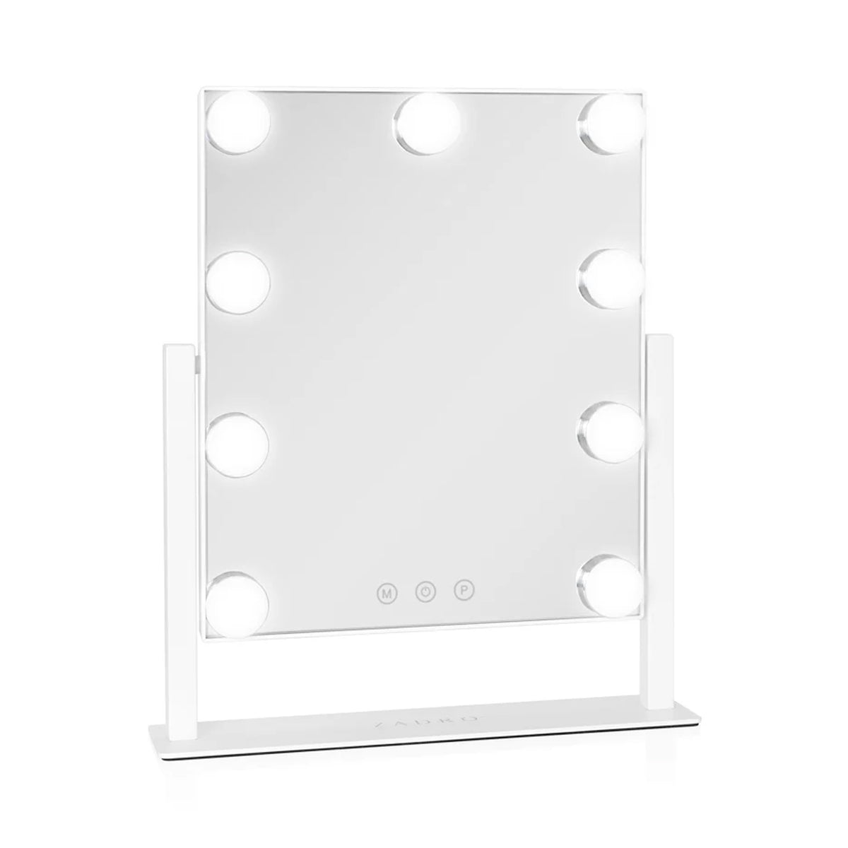Zadro 9 Led Light Bulb Hollywood Vertical Makeup Mirror 12" x 14" / White
