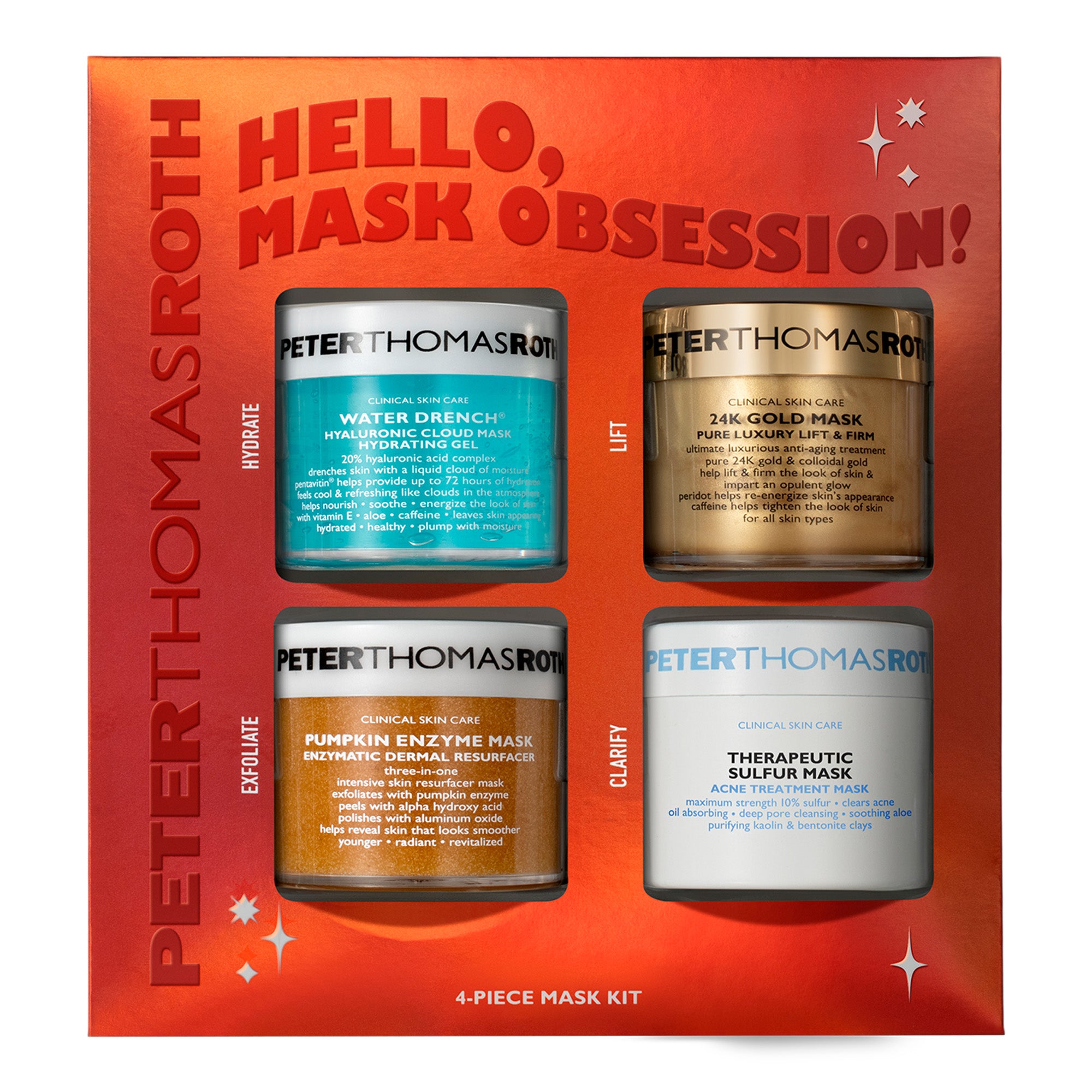 Peter Thomas Roth Hello, Mask Obsession! 4-Piece Mask Kit / KIT