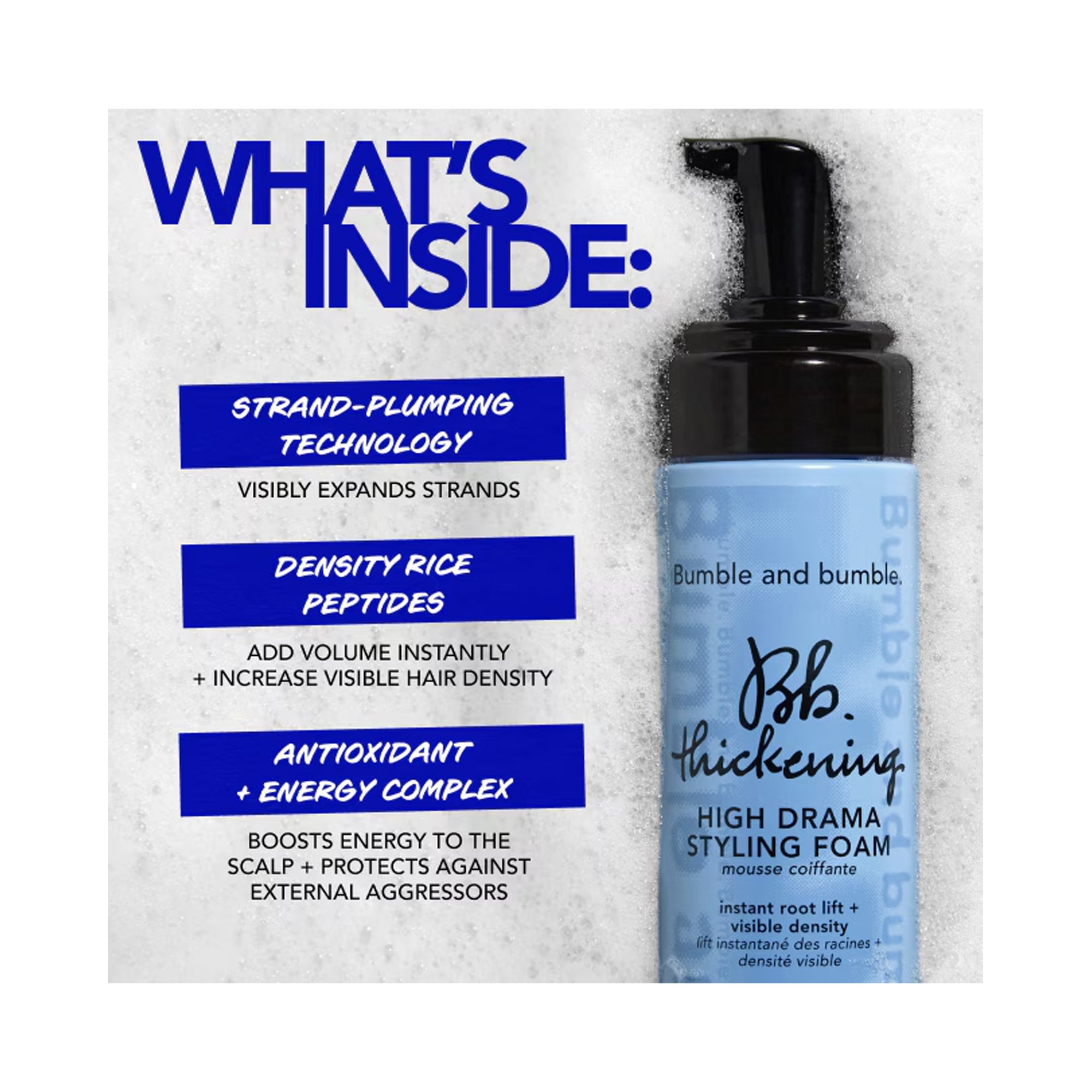 Bumble and bumble Thickening High Drama Styling Foam / 5OZ