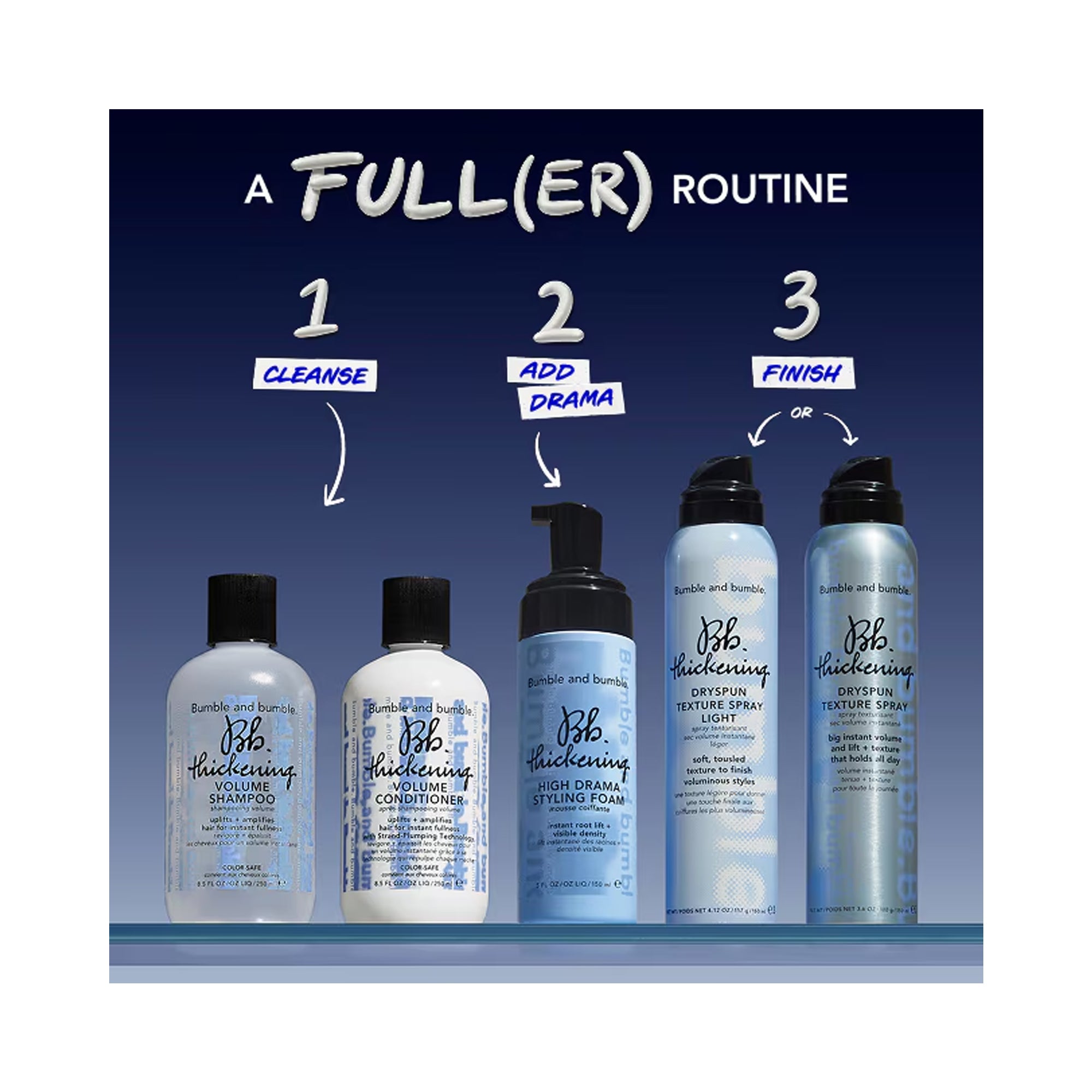 Bumble and bumble Thickening High Drama Styling Foam / 5OZ