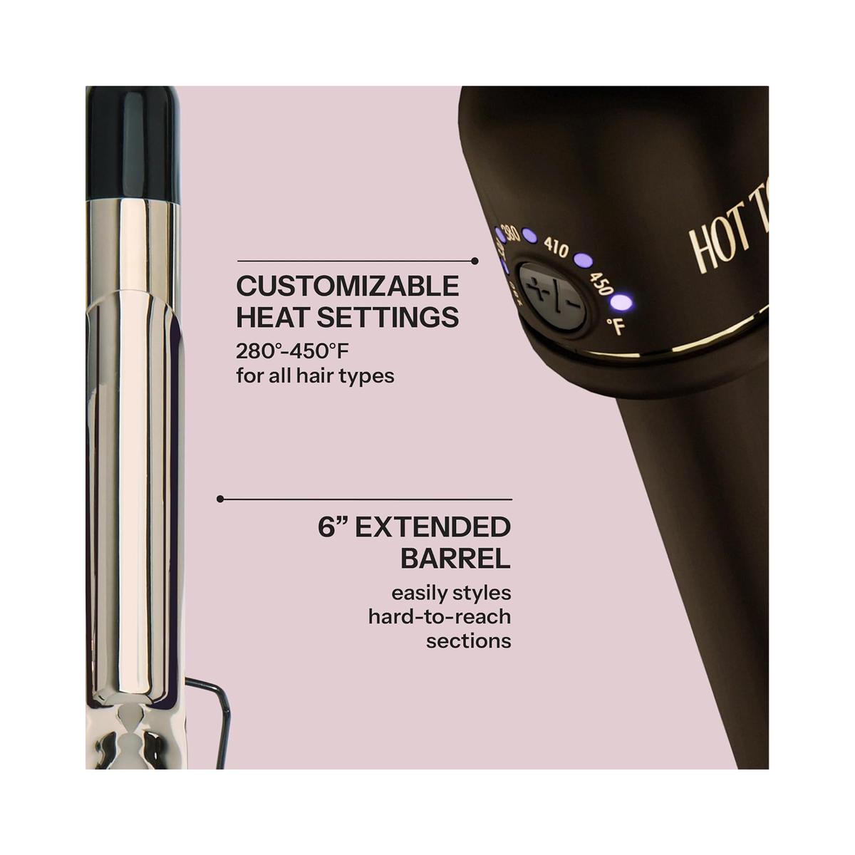 Hot Tools 24K Extended Barrel Curling Iron / 0.5 Inch, image 32621171933334
