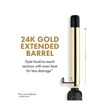 Hot Tools 24K Extended Barrel 1in Curling Wand / 1 Inch