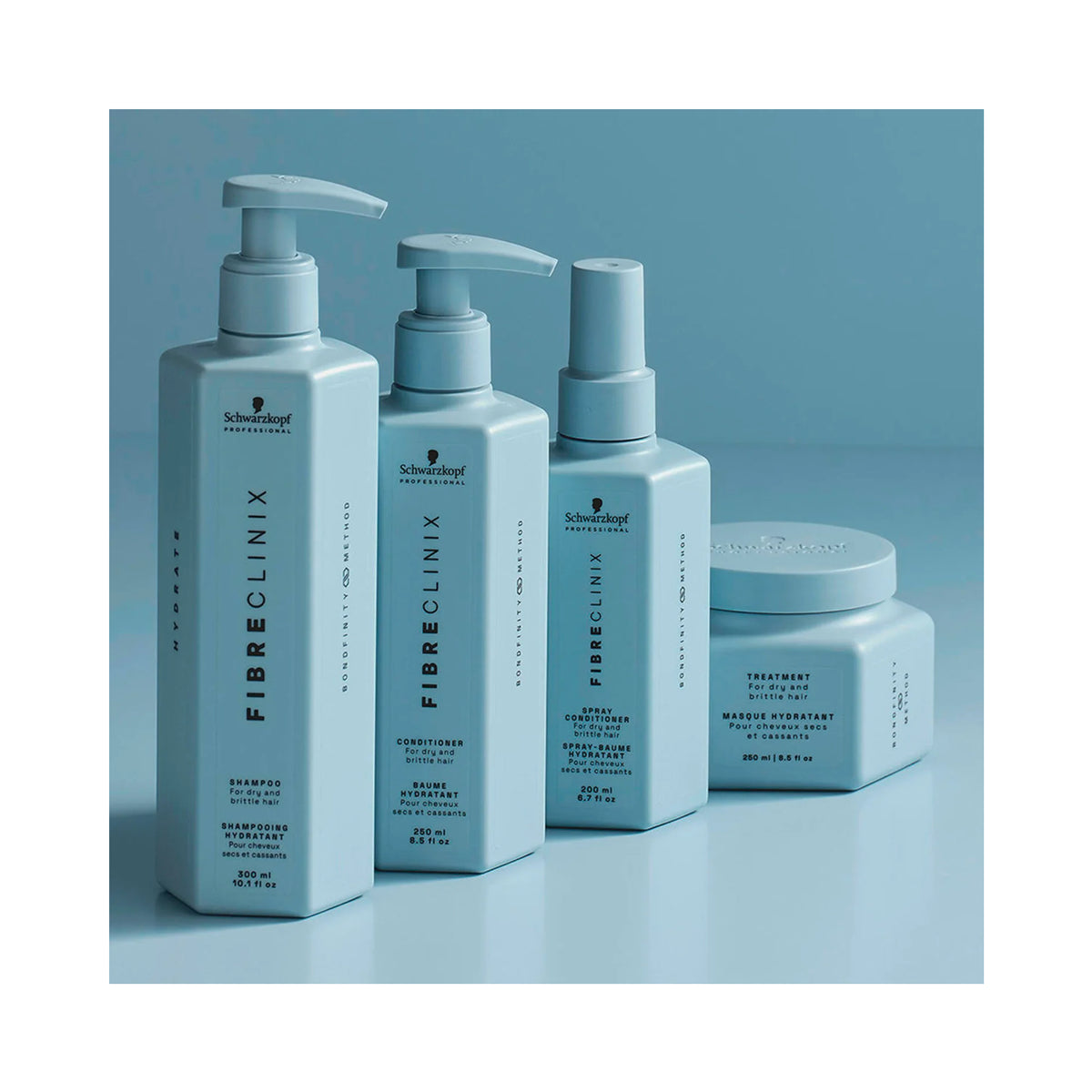 Schwarzkopf Professional Fibre Clinix Hydrate Shampoo & Conditioner Liter Duo / 33OZ