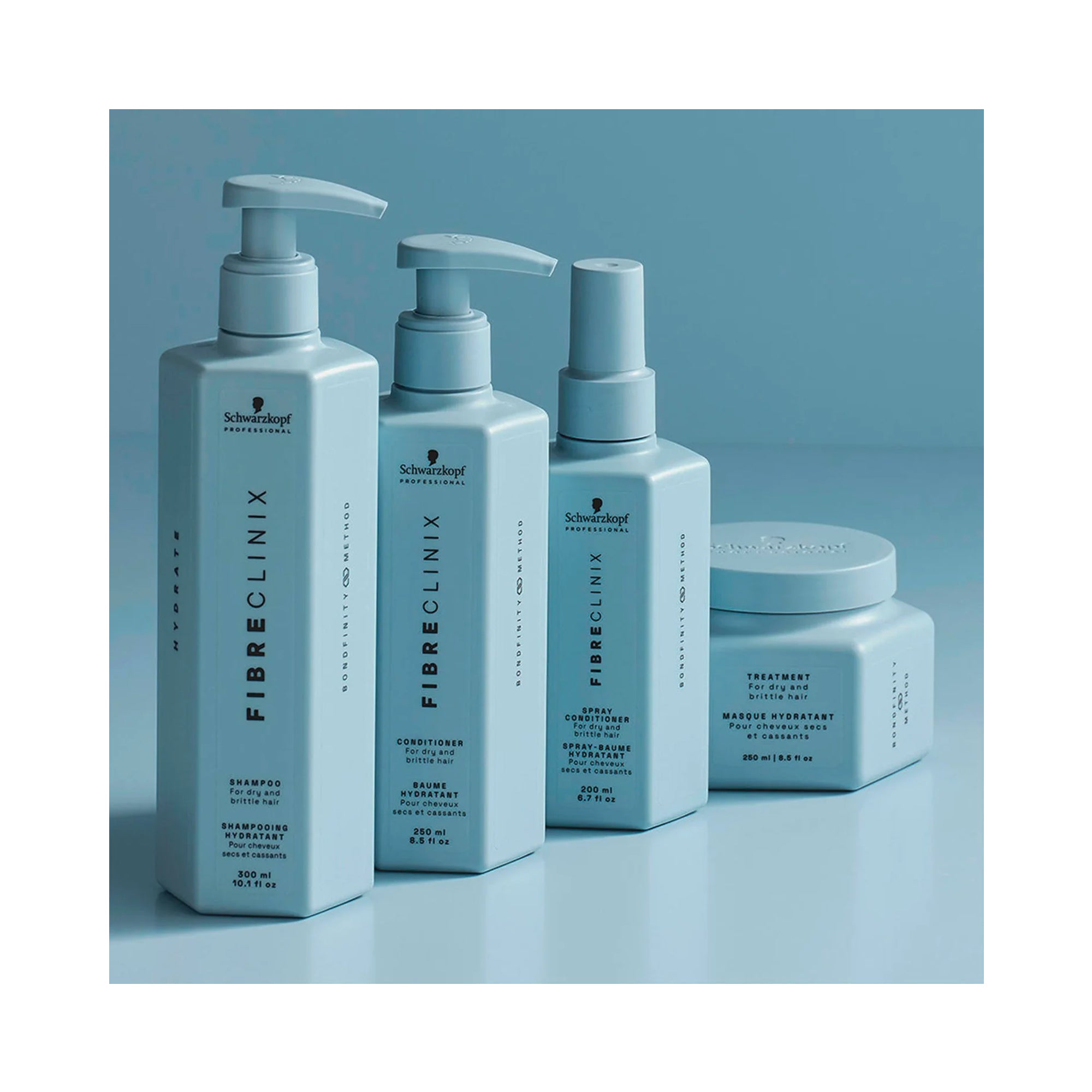 Schwarzkopf Professional Fibre Clinix Hydrate Shampoo & Conditioner Liter Duo / 33OZ