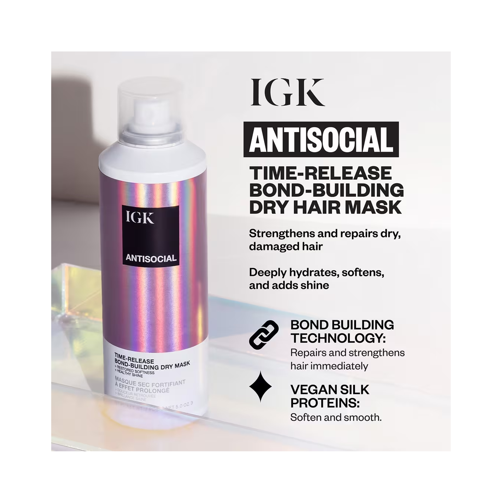 IGK Antisocial Bond-Building Dry Mask 5OZ / 5OZ