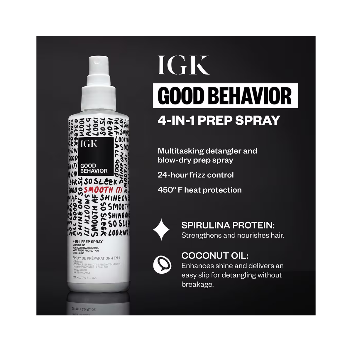 IGK Good Behavior 4 In 1 Prep Spray 7OZ / 7OZ, image 30737528619158