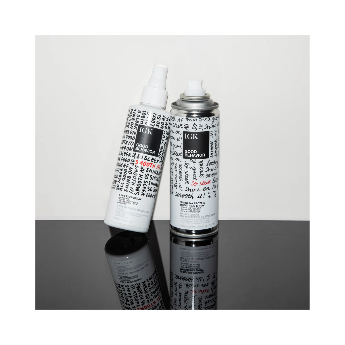 IGK Good Behavior Frizz Fighters Duo (4-In-1 Prep + Smoothing Spray) / DUO, image 30800676356246