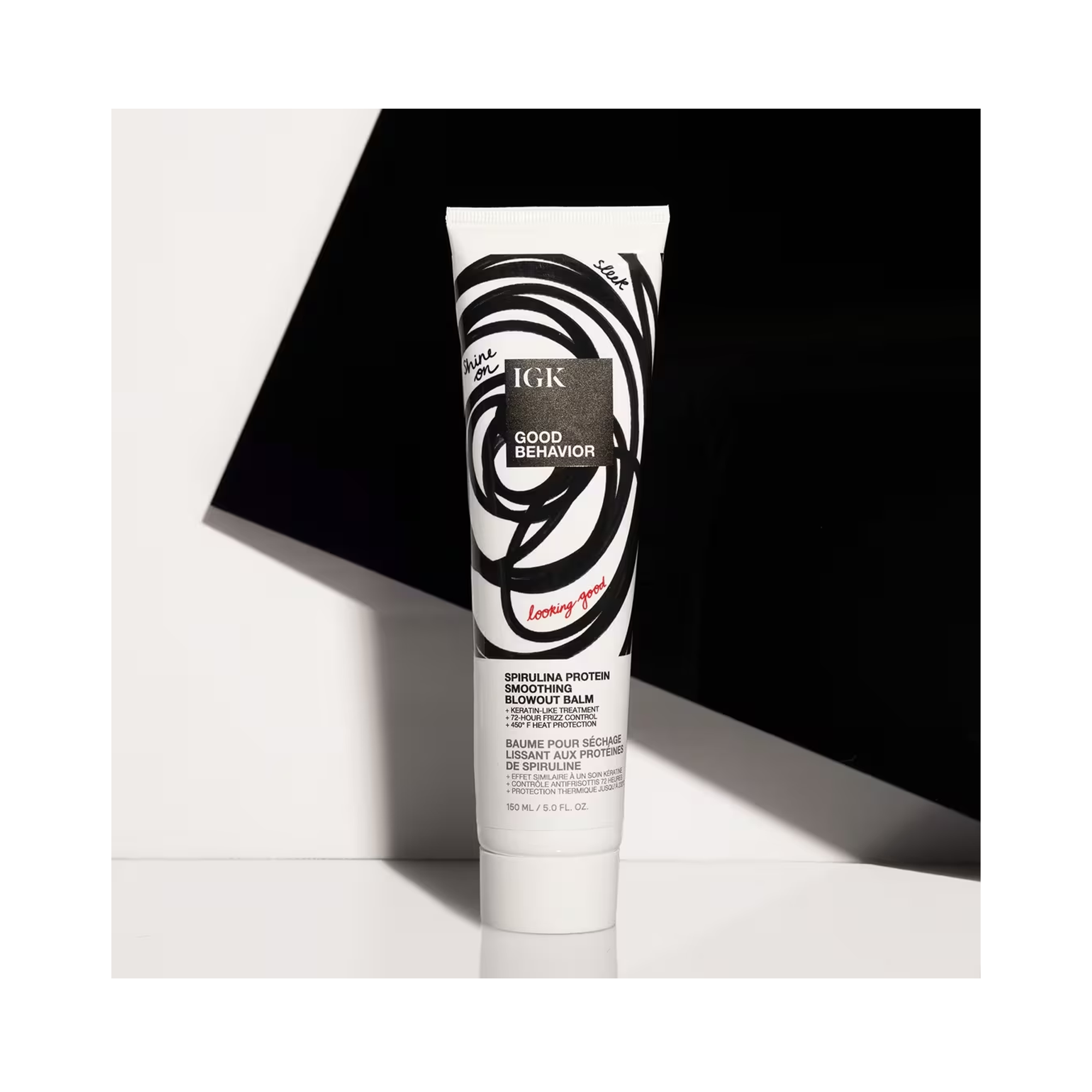 IGK Good Behavior Spirulina Protein Smoothing Blowout Balm 5OZ / 5OZ
