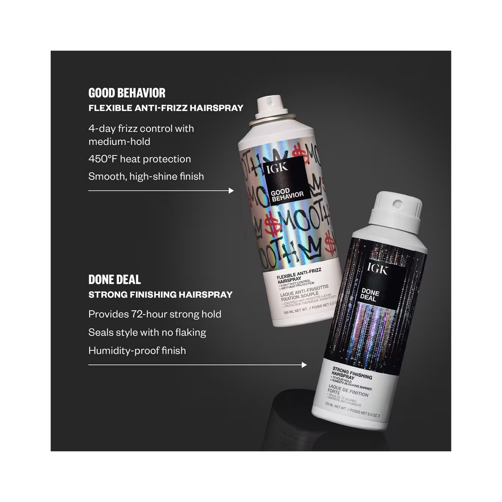 IGK Done Deal Strong Finishing Hairspray 5OZ / 5OZ thumbnail 4