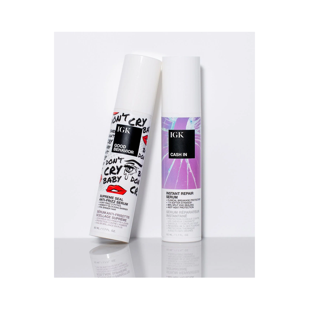 IGK Frizz Fighting Repair Duo (Good Behavior Serum + Cash In) / DUO thumbnail 2