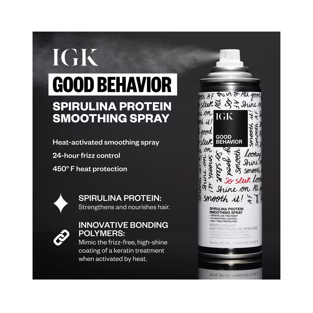 IGK Good Behavior Spirulina Protein Smoothing Spray 5.6OZ / 5.6OZ thumbnail 7